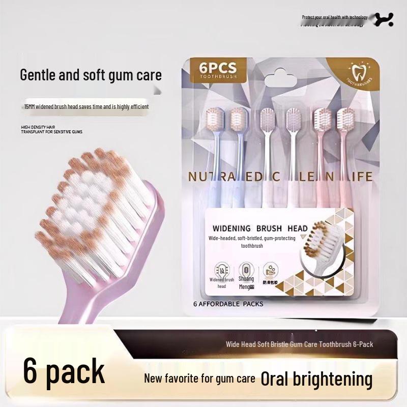 Adult Soft Bristle Mountain Toothbrush Family Pack for Home Use