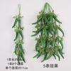 Artificial Vegetable String Hanging Wall Decor - Faux Chili Corn Pepper Fake Fruit Garland Ornament for Home Kitchen Party Decorations
