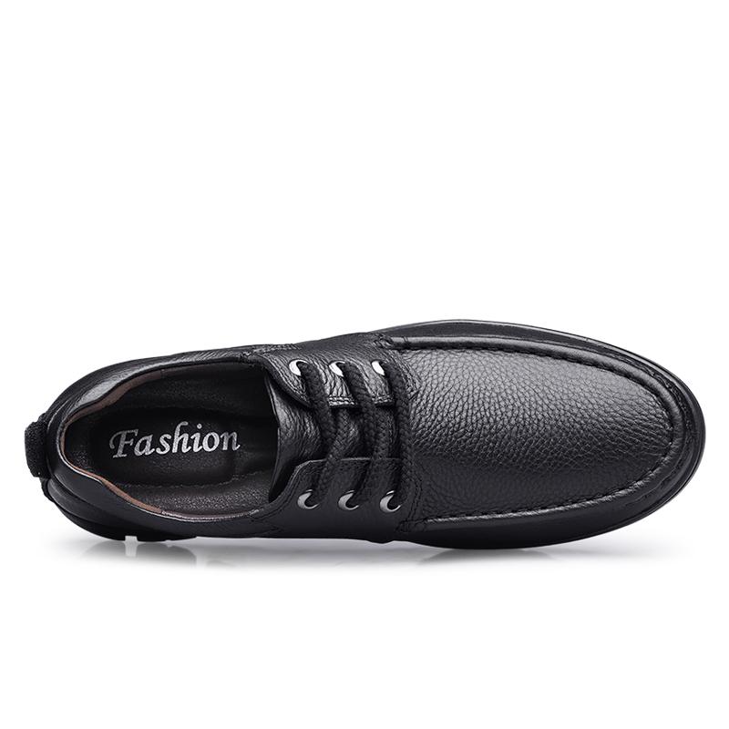 Herbst Winter Herren Natur Echtleder Schuhe Lässig Business Büro Schwarz Braun Plus Übergröße 48 49 50