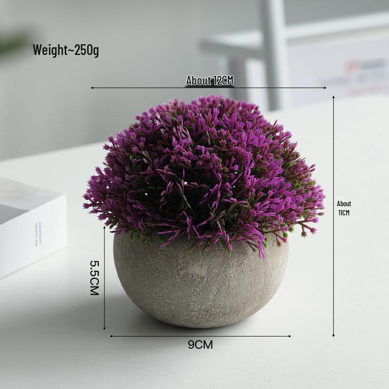 Artificial Potted Bonsai - Indoor Green Decor Flowers & Plants