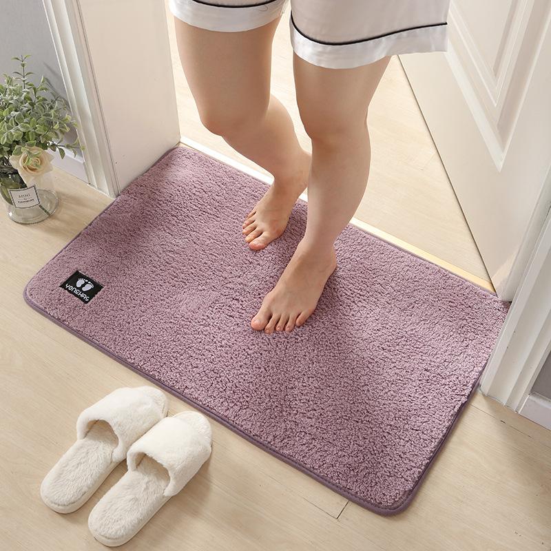 Home Bathroom Door Suction Door Mat Bathroom Entrance Foot Mat Kitchen Non-slip Mat Carpet Mat Toilet Floor Mat