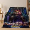 WOW World of Warcraft Arthas Demon Illidan Sylvanas Flannel Blanket,Cozy Soft Throw Blanket for Home Bedroom Bed Sofa Cover Gift