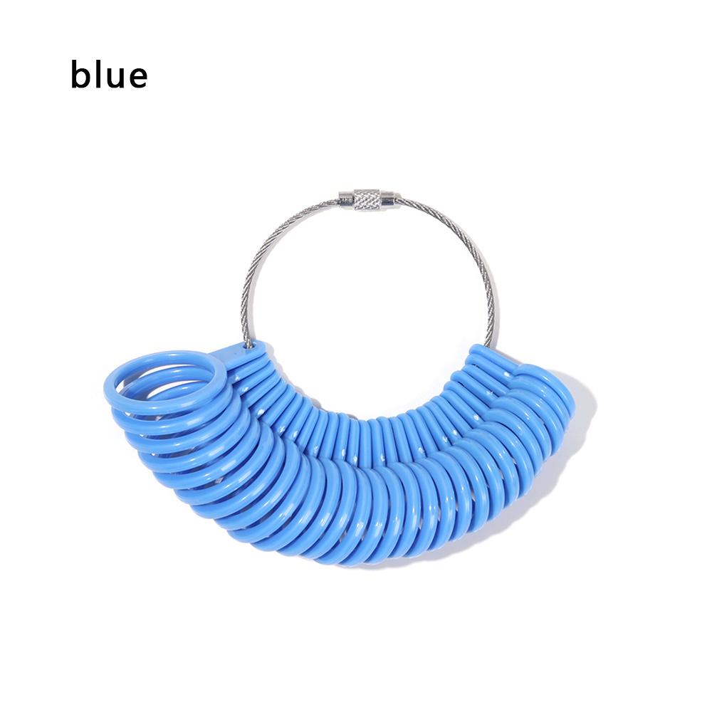 Plastic Generic US/UK Jewelry Size Ring Finger Sizer Gauge Tool Jewelry Measurement Loop Jeweler