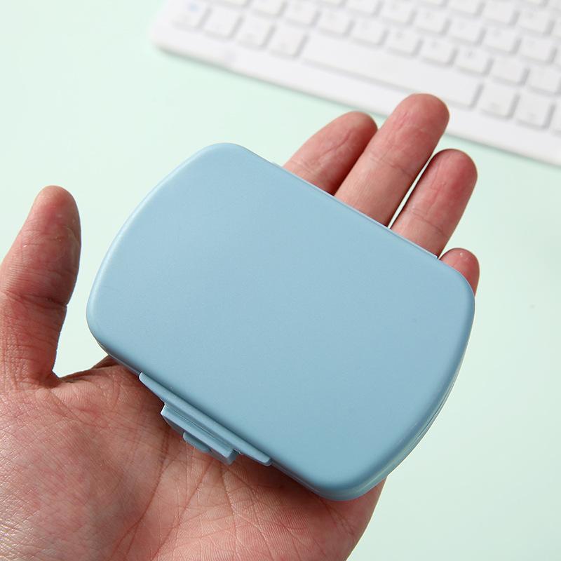 1PC Portable 6-grid Pill Box Drug Storage Box One-week Pill Box Sub-packing Box Small Pill Box Portable Pill Box