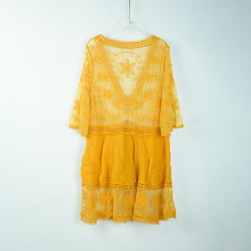 European & American Cotton Hoodie Beach Cover-Up: Women's Bikini, Skirt, Swimsuit, and Sun Protection Dress for Seaside Vacations