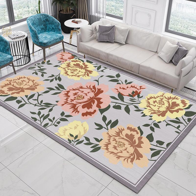 Nordic Ethnic Style Carpet Living Room Bedroom Sofa Coffee Table Tatami Bohemian Home Carpet