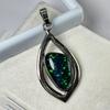 31 Ct Natural Fire Opal Fancy Shape Pendant 925 Sterling Silver Certified