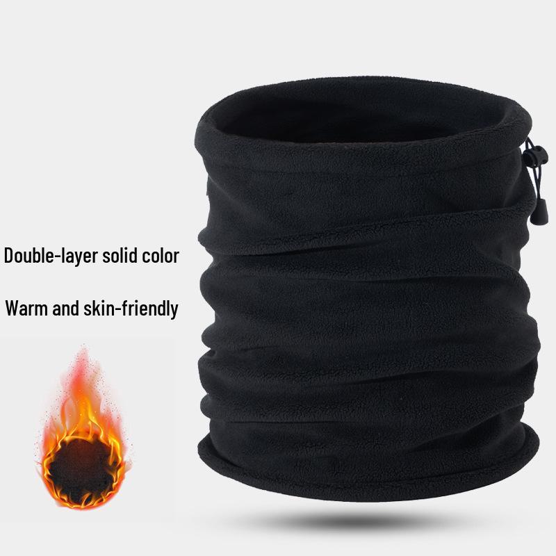 Zimowy szalik z podszewką z polaru: Unisexowy wiatroodporny komin na szyję do jazdy na rowerze