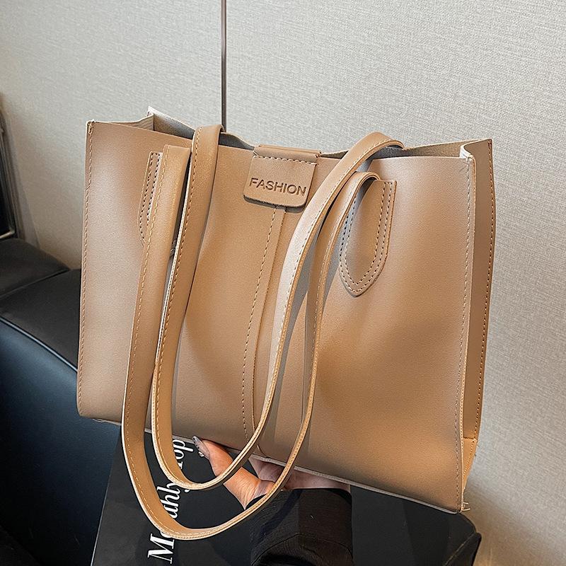 Retro Texture Winter New Korean Version Tote Student Simple Fashion Portable Large Capacity Single-shoulder Underarm Bag for Women