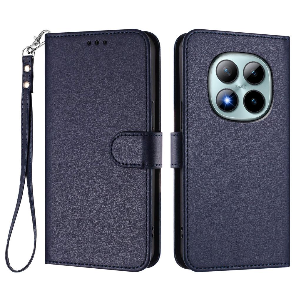 For Xiaomi Redmi Note 15 Pro+ 5G Leather Case Wallet Stand Phone Cover with Wrist Strap