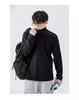 Men's Warm Half Turtleneck Long-Sleeve Shirt with Velvet Lining for Autumn/Winter