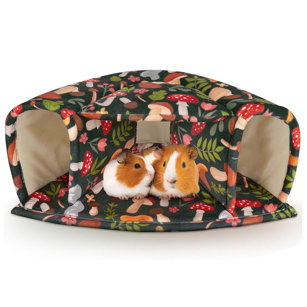 

Portable Large Size Guinea Pig Hideout Chew-Proof Washable Hamster Tunnel House Breathable Cozy Warm House Bed Squirrel