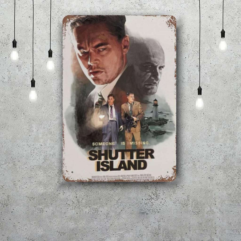 shutter island Metal Signs wall decor Vintage Tin Signs Captain Metal Poster Decor for Bar Pub Club Wall Decoration