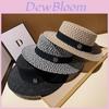 Summer Fedora Hat With Wide Brim And Breathable Straw Material For Sun Protection