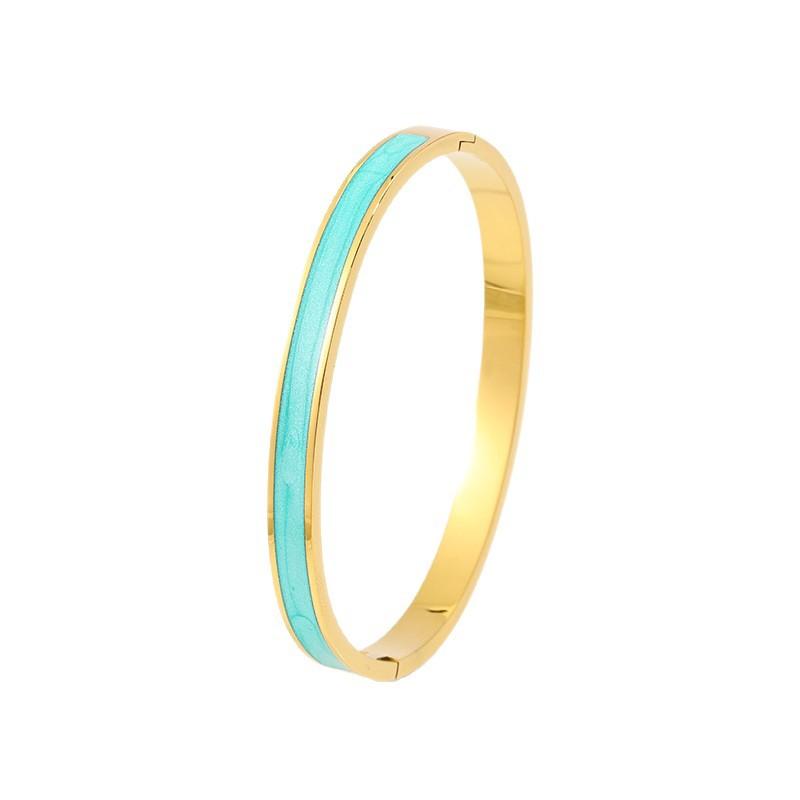 European and American titanium steel enamel light luxury can take a bath without fading oil dripping women can customize