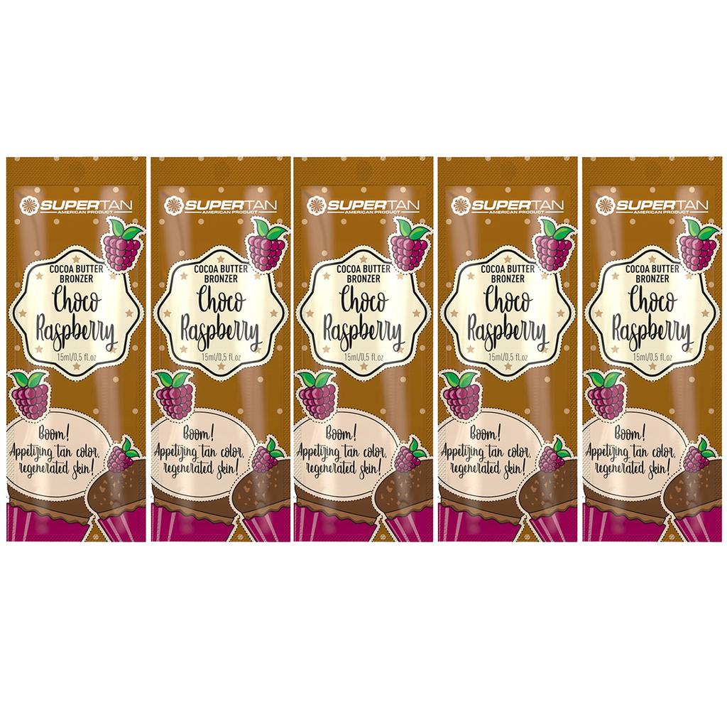 Supertan Choco Raspberry Tanning Lotion Choco X5pcs