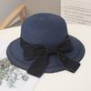 Sommer Sommer Eltern-Kind Strohhut Damen Blumenkranz Schleife Eimerhut Mädchen Outdoor Strand Reise Sonnenschutz Sonnenhüte
