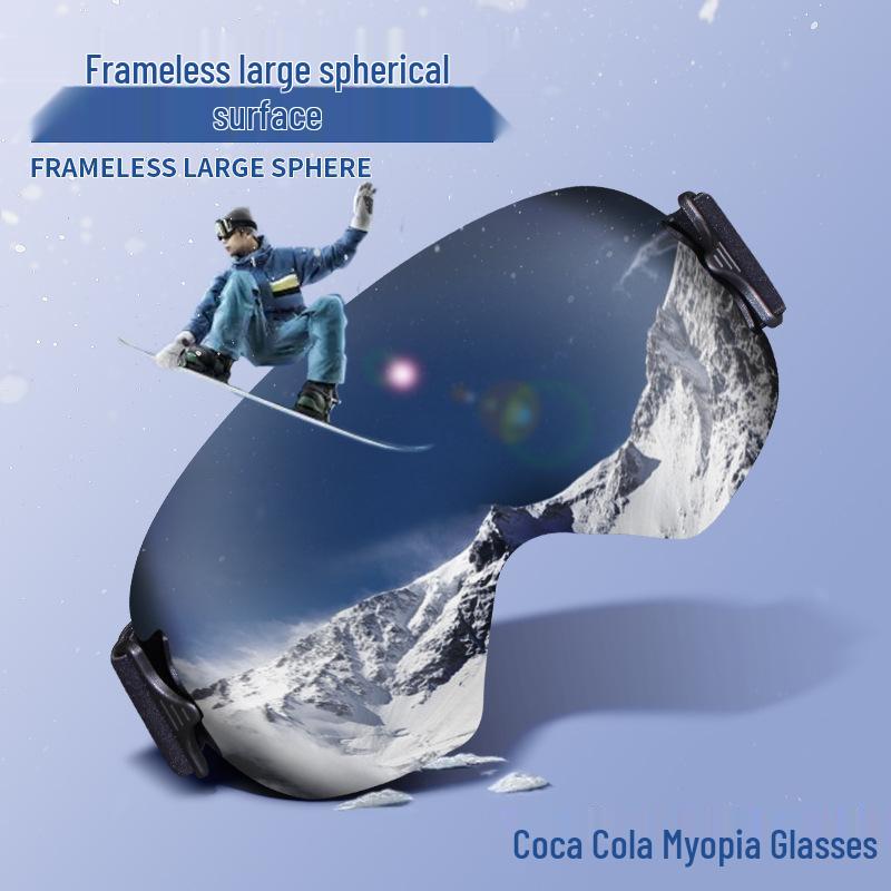 Ultra-Light Anti-Fog Frameless Myopia Ski Goggles for Men & Women