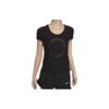 Nike T Shirts Women's Black Crew Neck Moderate Straight Fit CZ9607-010