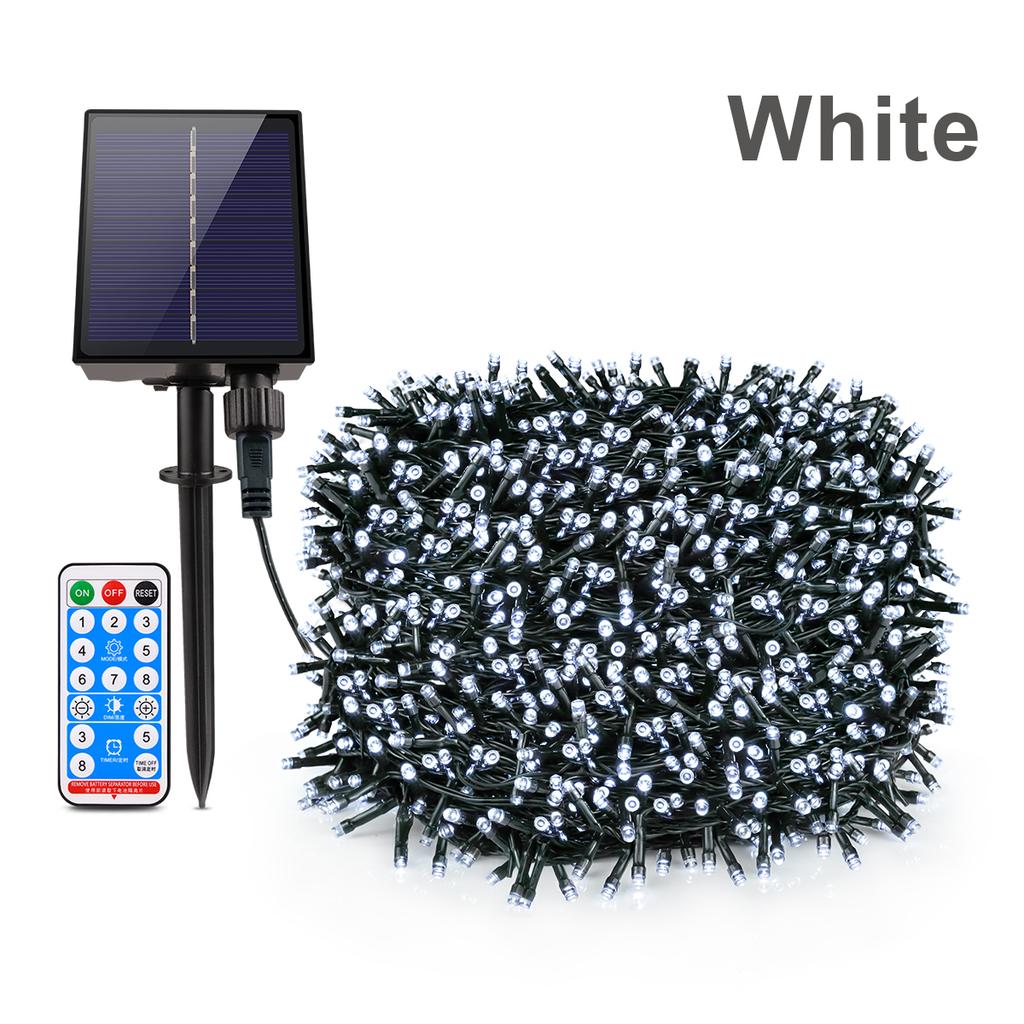 Durable Solar Power Outdoor LED String Light Waterproof Fairy Light Strip Solar Garland For Patio Wedding Christmas Garden Decor
