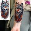 1 Foglio Tatuaggi Temporanei Creativi Cool Leone Lupo Aquila Per Uomini Donne Adulti, Tatuaggi Finti Temporanei Impermeabili a Lunga Durata