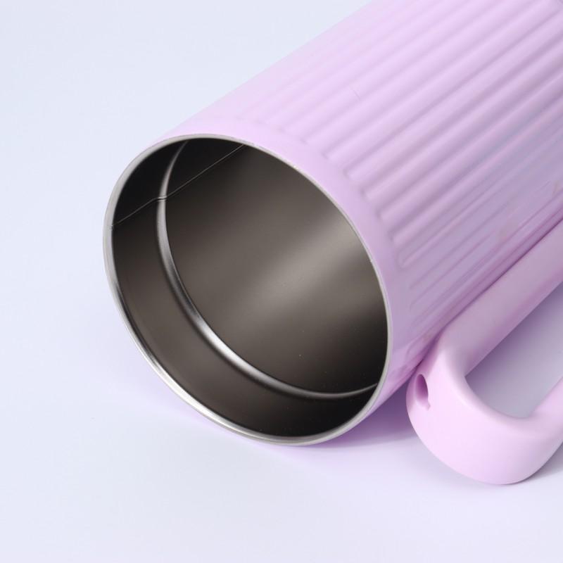 40oz Large Capacity Insulated Travel Mug With Handle Straw Double Wall Vacuum Stainless Steel Cup Car Office Outdoor Use