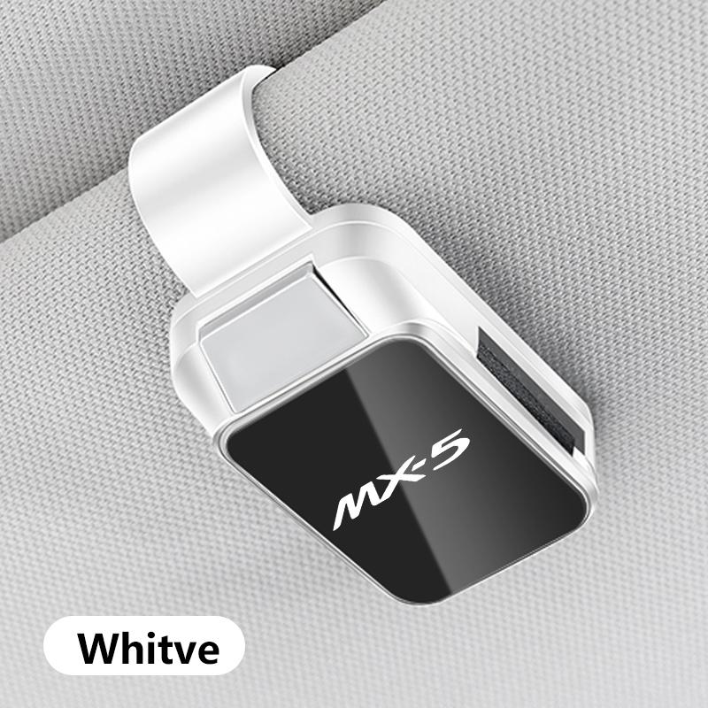 Car Sunglasses Holder Eyeglass Hanger Clip For MAZDA 3 6 CX-30 Axela MX-5 CX-5 Atenza CX-3 CX9 CX-60 MPS 2025 Car Accessories FF29