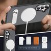 For  Magnetic Fold Metal Bracket Case For Samsung Galaxy S26 Edge S2 FE S24 S23 Ultra Plus Shockproof Matte Hard Cover