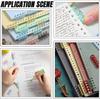 8 Pcs 5-Ring Loose Leaf Binders Plastic Binding Combs Snap Split Book Rings for Notebook Diary Organizing Accessories