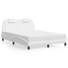 VidaXL Bed with Mattress, Upholstered Bed with Headboard Cushion, Double Bed, Adult Bed, Bedroom Furniture 3208797