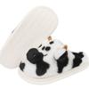 Women's Winter Cartoon Cow Cotton Slippers - Cute, Casual Indoor Fur Slippers