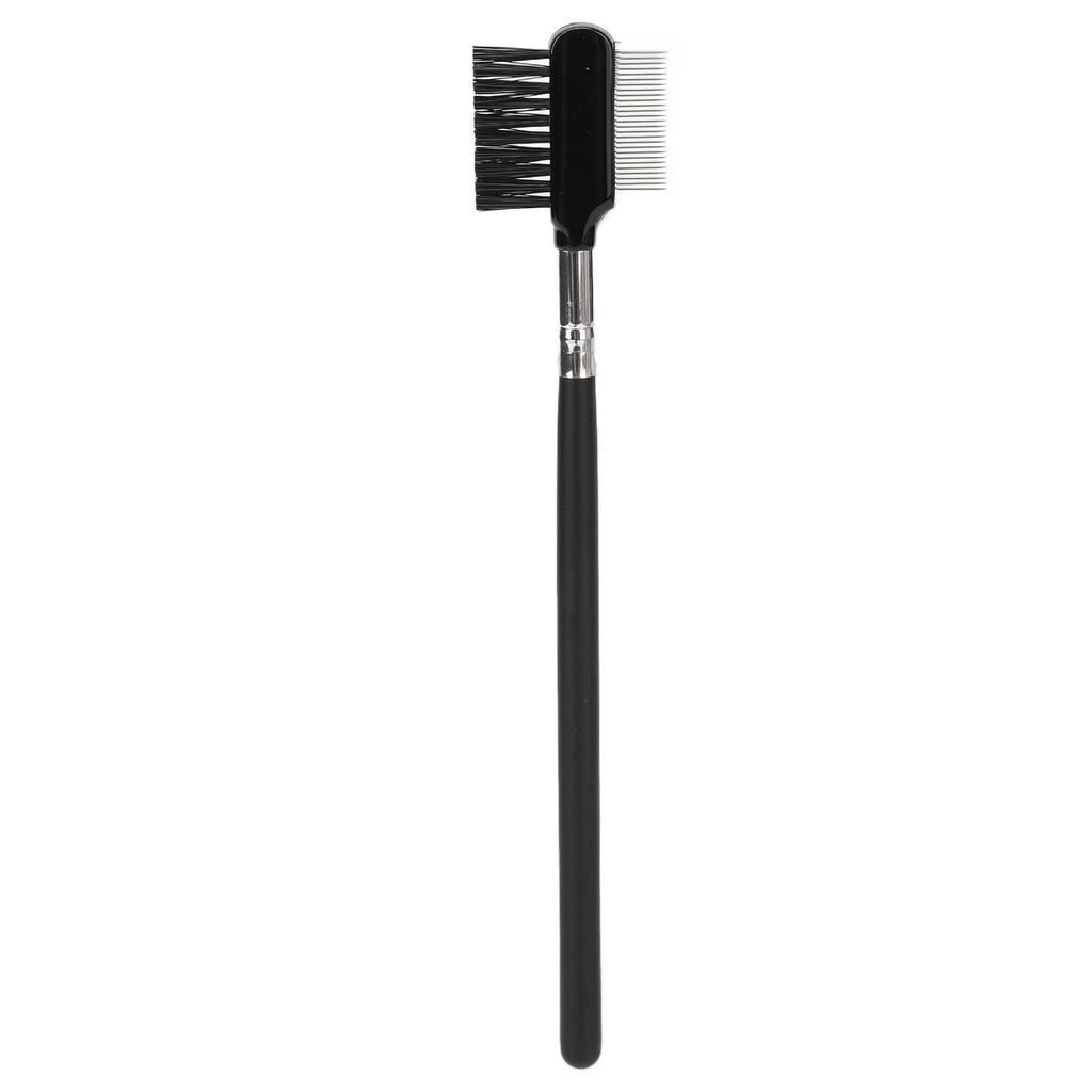 2 in 1 Eyelash Separator Brow Comb Stainless Steel Teeth Mascara Comb Grooming Makeup Tool