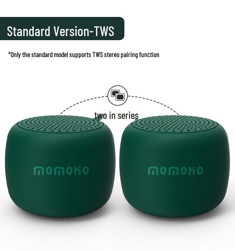 Classic Mini Bluetooth Speaker with Portable Lanyard and Card Insert Functionality