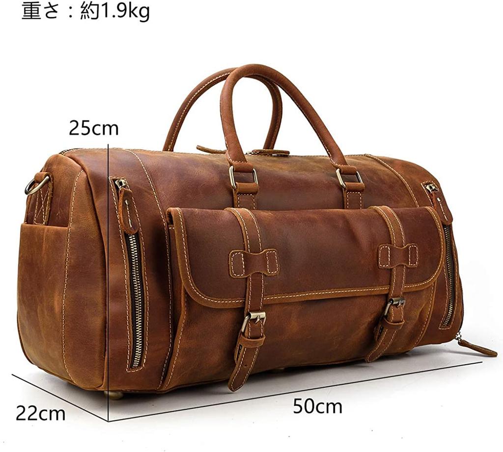 Genuine Leather Boston Bag for Large Shoe Travel Retro Cowhide Golf Sports Bag with School Trip Bag Men, Capacity, Storage, Durable, 2-Way Bag,
