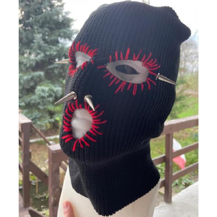 Winter Warm Cap Knit Beanie Hat Halloween Unisex Balaclava Hat Soft Headwear