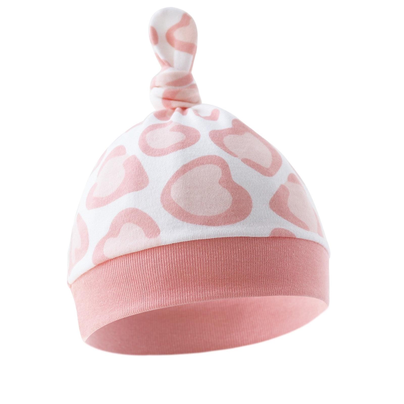 

Дышащая детская шапочка-чепчик из хлопка для новорожденных, шапочка-ушанка, удобный головной убор для детей от 0 до 3 месяцев, унисекс 1