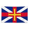 1 Stück Lustige Guernsey Schottland Flagge, Einfach zu präsentieren, Perfekt für Feiertagsdekorationen. Diese Partyfahne ist für den Innenbereich, den Außenbereich, das Arbeitszimmer oder das Schlafzimmer geeignet.