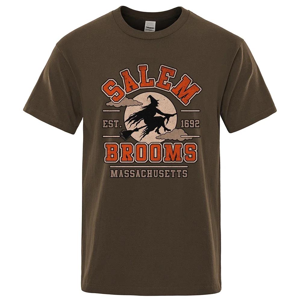 Men's Halloween Fun T-Shirts Summer Casual T-Shirts Crew Neck Pattern Simple Cotton Streetwear Oversized T Shirt Graphic T Shirt