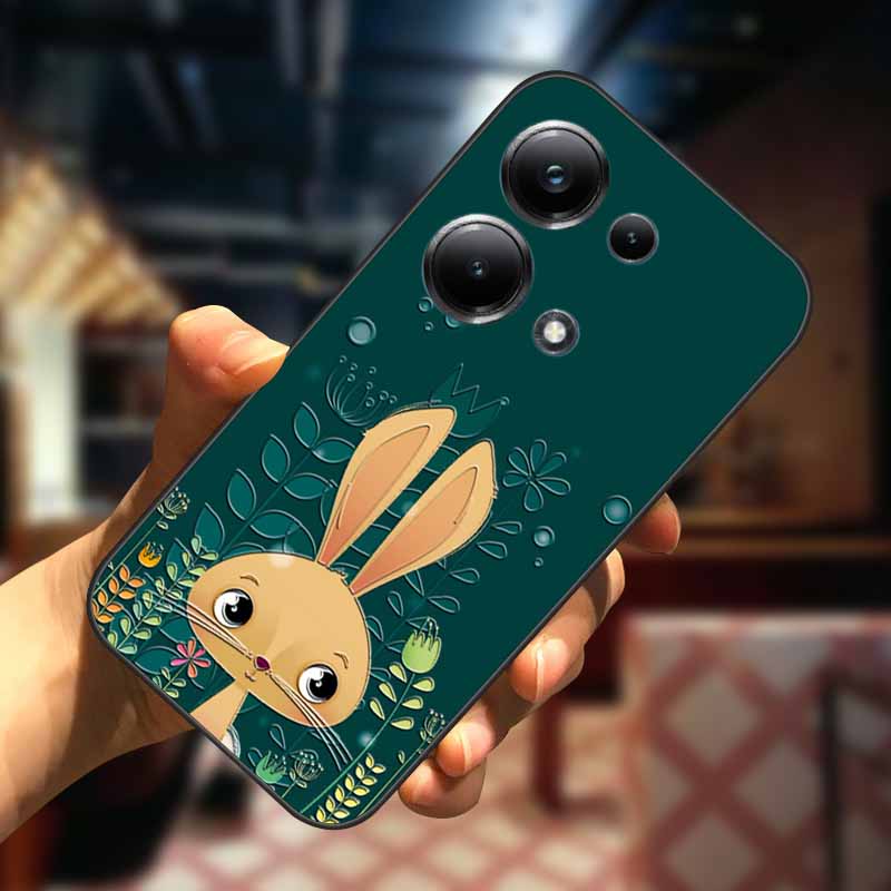 For Xiaomi Redmi Note 13 13pro 5G Case 3D Relief Flower Emboss Soft Silicone Cover For Redmi Note 13 pro Plus Owl interest Cases