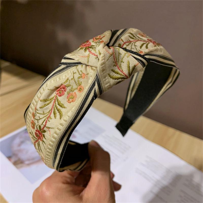 Gorgeous Flower Fabric Hairbands For Women Fashion Wide Headbands Girl Hair Bands Hoop Female Headwear Hair Accessories