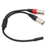3.5mm 1 8 to XLR Microphone Cable Professional Balanced Dual XLR Male to 3.5mm Female Stereo Cable 1.0ft
