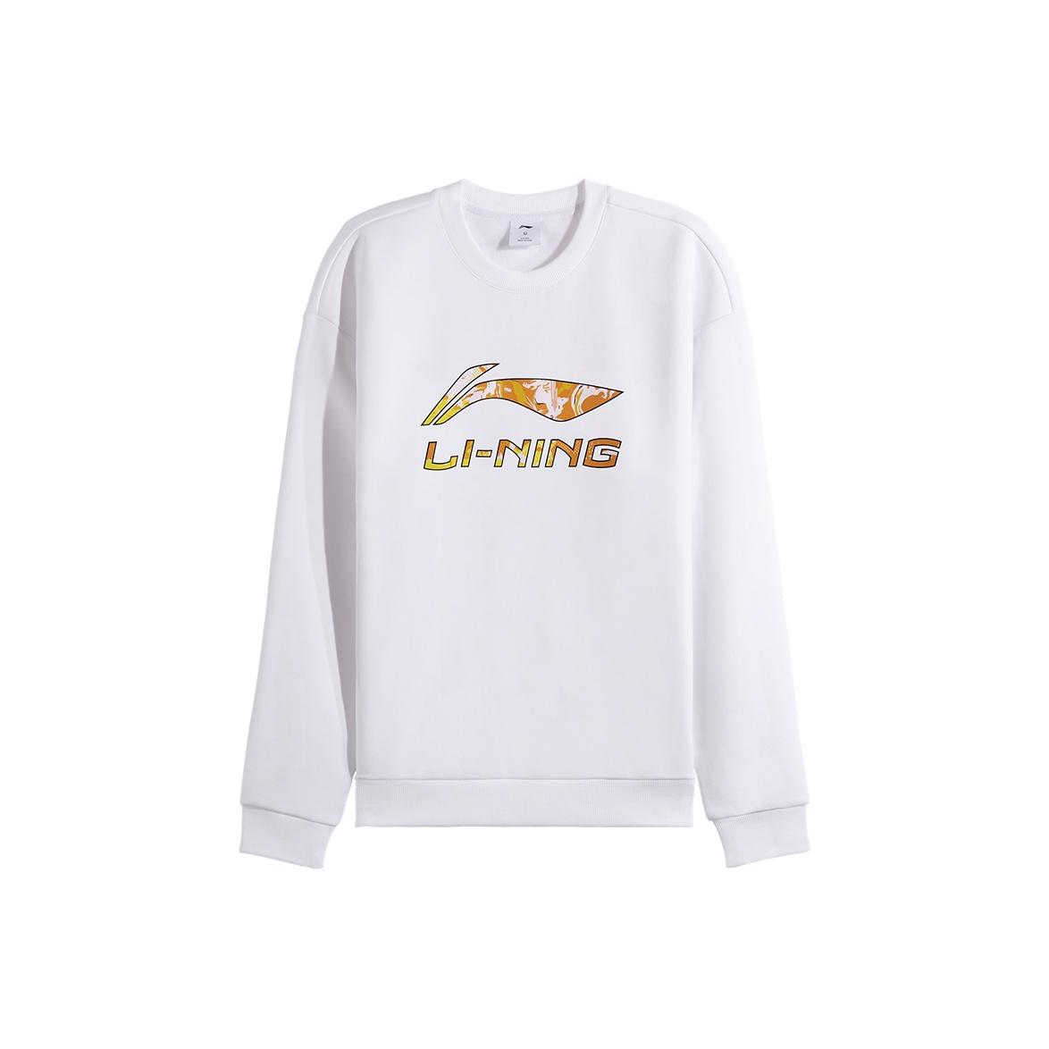 

Li-Ning Пуловер с круглым вырезом Модный спортивный стиль Удобный Универсальный Простой Энергичный Свитшот Мужской свитшот AWDVH37-8 S