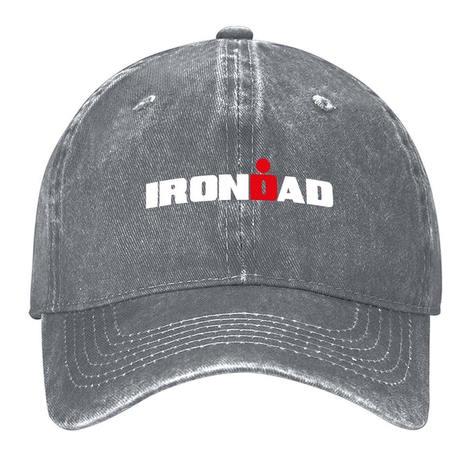 

2026 IronDad, Папа-триатлонист, Папочка-триатлонист Бейсболка Кепка с застежкой Snap Back Регби Уличная одежда Женская Мужская
