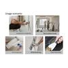 8 Piece Stainless Steel Putty Scrapers Set with Paint Scraper Multiple Spatulas and Storage Box for Drywall and For Concrete