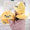 Cute Gudetama Anime Cute Egg Yolk Plush Toys Travel Pillow Shoulder Pad Portable U-shaped Headrest Long Trip Girl Gift