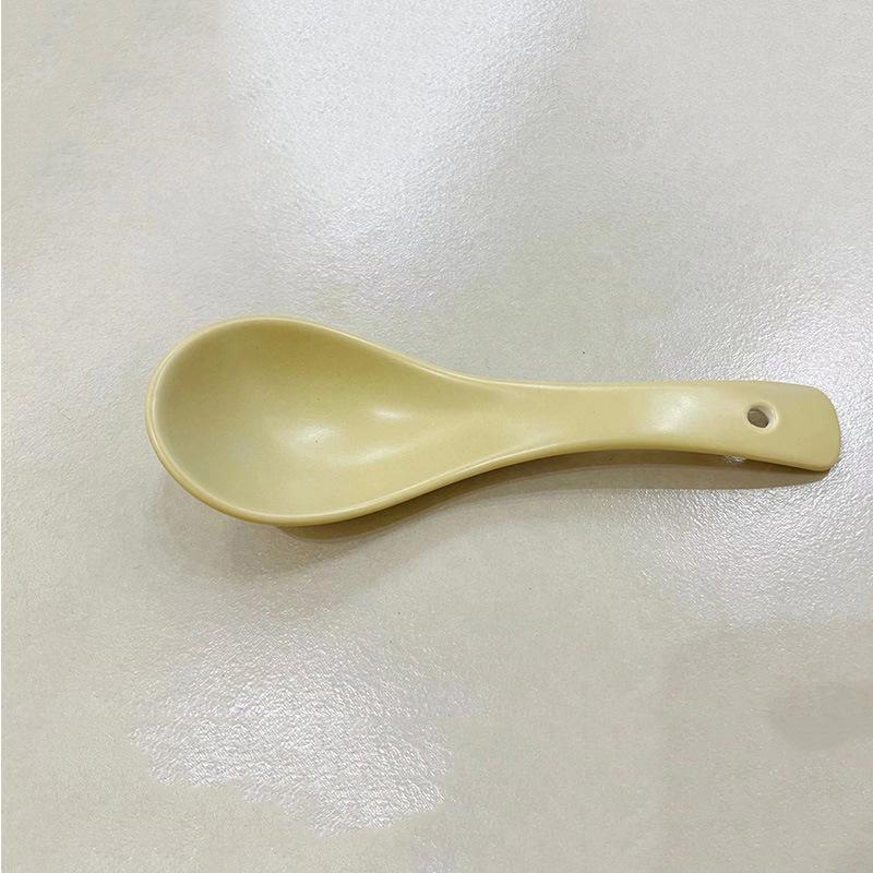 Morandi Bear Dish Set Vegetable Plate Rice Bowl Spoon Western Food Plate Ceramic Tableware Combination Bowl And Chopsticks