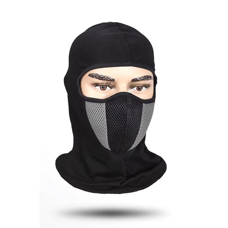 Full Face Mask Cycling Windproof Headgear Motorcycle Balaclava Breathable Outdoor Sports Men CS Mask Head Cover Hat
