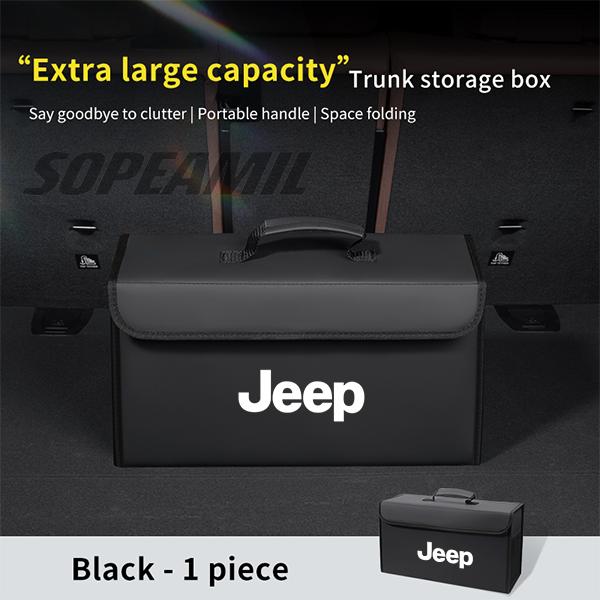 Car Trunk Organizing And Storage Box For Jeep Cherokee Compass Patriot Renegade Trail-Hawk Wrangler JK TJ SRT Auto Accessories