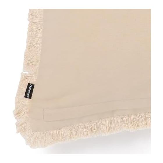 Francfranc EMB Geometric Cushion Cover 45cm x 45cm Beige (A-026) Interior Makeover Moving Gift Present