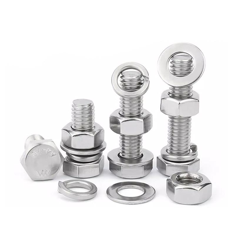 240/480-Piece M4/M5 Hex Bolts & Nuts Set, 304 Stainless Steel